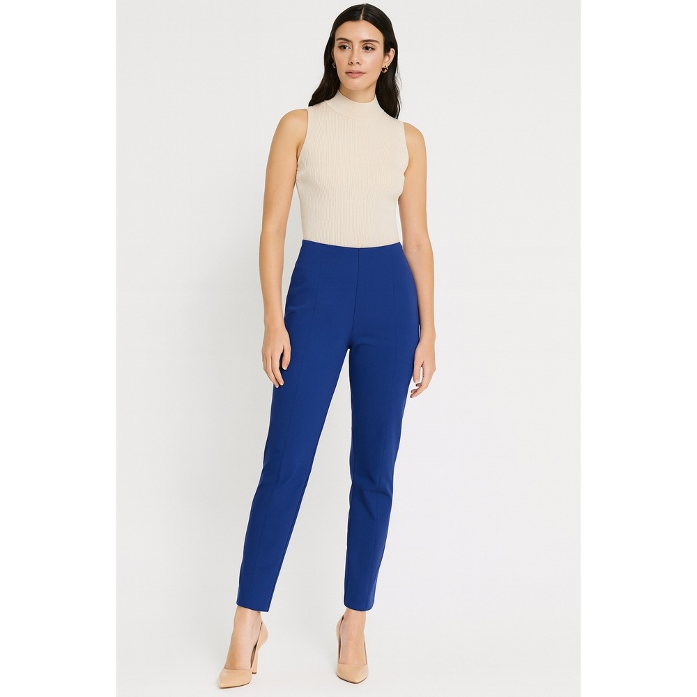 M.M.LaFleur Blue Slim Fit Stretch Career‎ Business Casual Pants